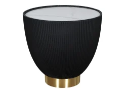 Mesa de centro 47x45x47 cm preto branco dourado modig m69