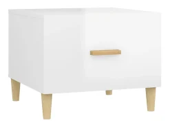 Mesa de centro 50x50x40cm derivados de madeira branco brilhante PT690452