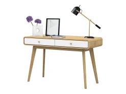 Mesa de computador com tampo elevável em MDF roxo