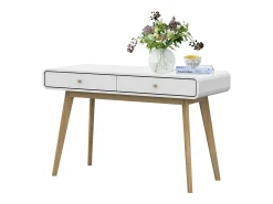 Mesa de computador com tampo elevável em MDF verde