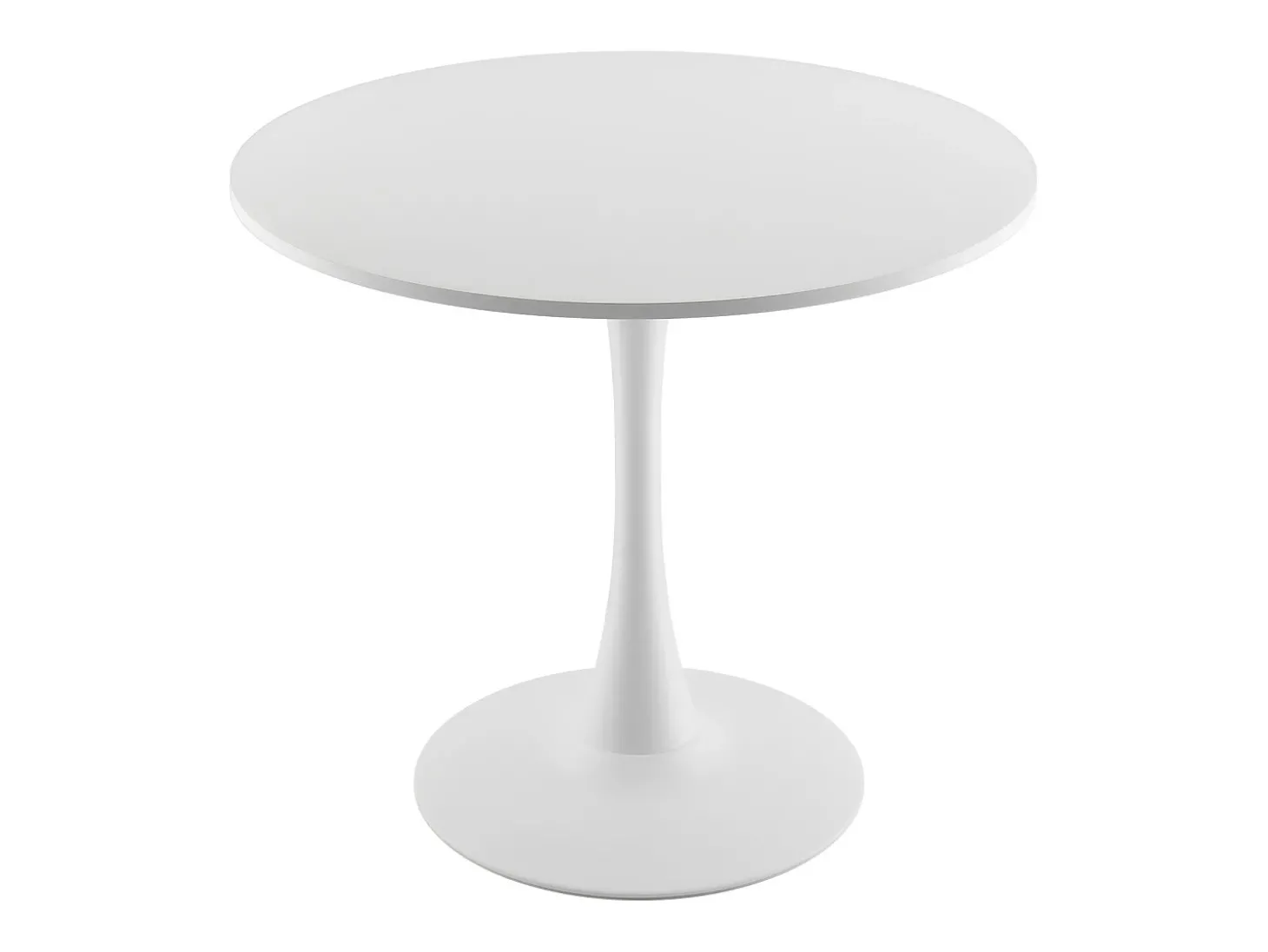 Mesa de Conjunto SucceBuy Mesa de Jantar Redonda em Madeira de 80 cm para 2 a 4 Pessoas (Só Mesa)