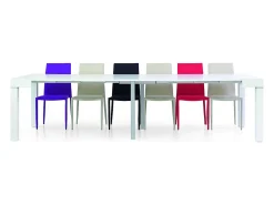 Mesa de consola branca extensível 110x50 cm - 110x300 cm - SORRENTO