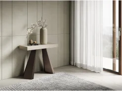 Mesa de consola extensível 90x40/196 cm Diamante Small cashmere
