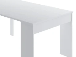 Mesa de consola extensível para 12 lugares - 6 extensões - Branca - ONEGA