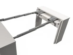 Mesa de consola extensível para 12 lugares - 6 extensões - Branca - ONEGA