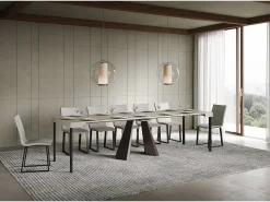 Mesa de consola extensível 90x40/300 cm Diamante cashmere