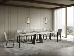 Mesa de consola extensível 90x40/300 cm Diamante Premium cashmere