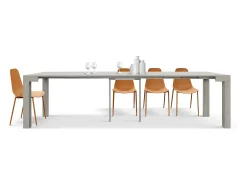 Mesa de consola extensível com efeito pérola em olmo 90×45 cm - 90×300 - VIAREGGIO