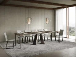 Mesa de consola extensível 90x40/300 cm Cinza pomba diamante