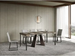 Mesa de consola extensível 90x40/300 cm Cinza pomba diamante