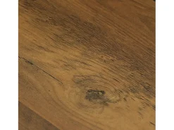 Mesa de Consola Industrial de 3 Camadas, Mesa de Sofá Rustica para Entrada Estreita com Prateleiras de Armazenamento