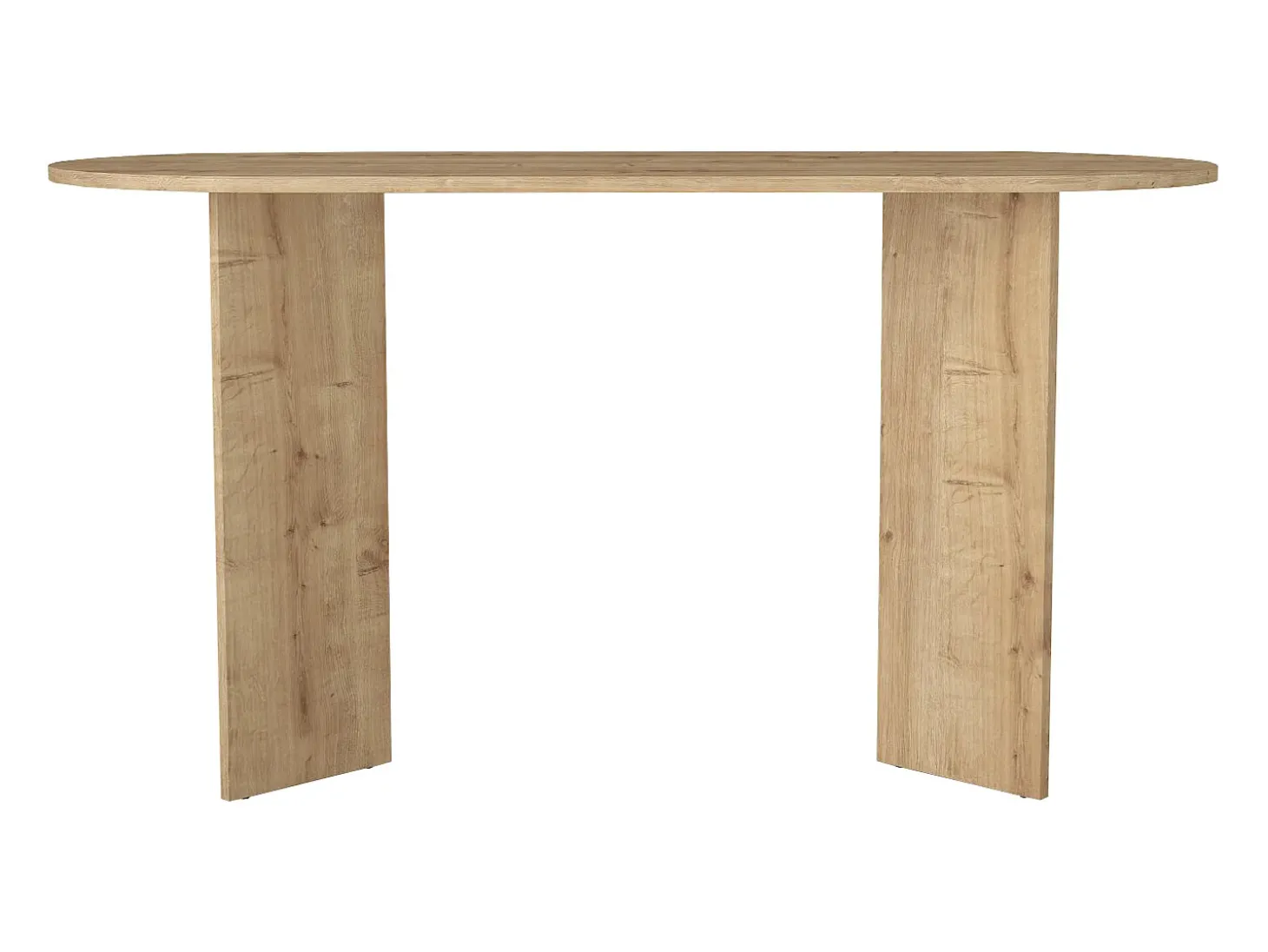 Mesa de consola moderna em tom natural claro - TOPANIA