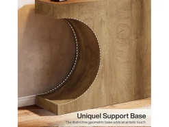 Mesa de Consola Rustica, Mesa de Sofá Rustica de 105cm com Pernas em Forma de C