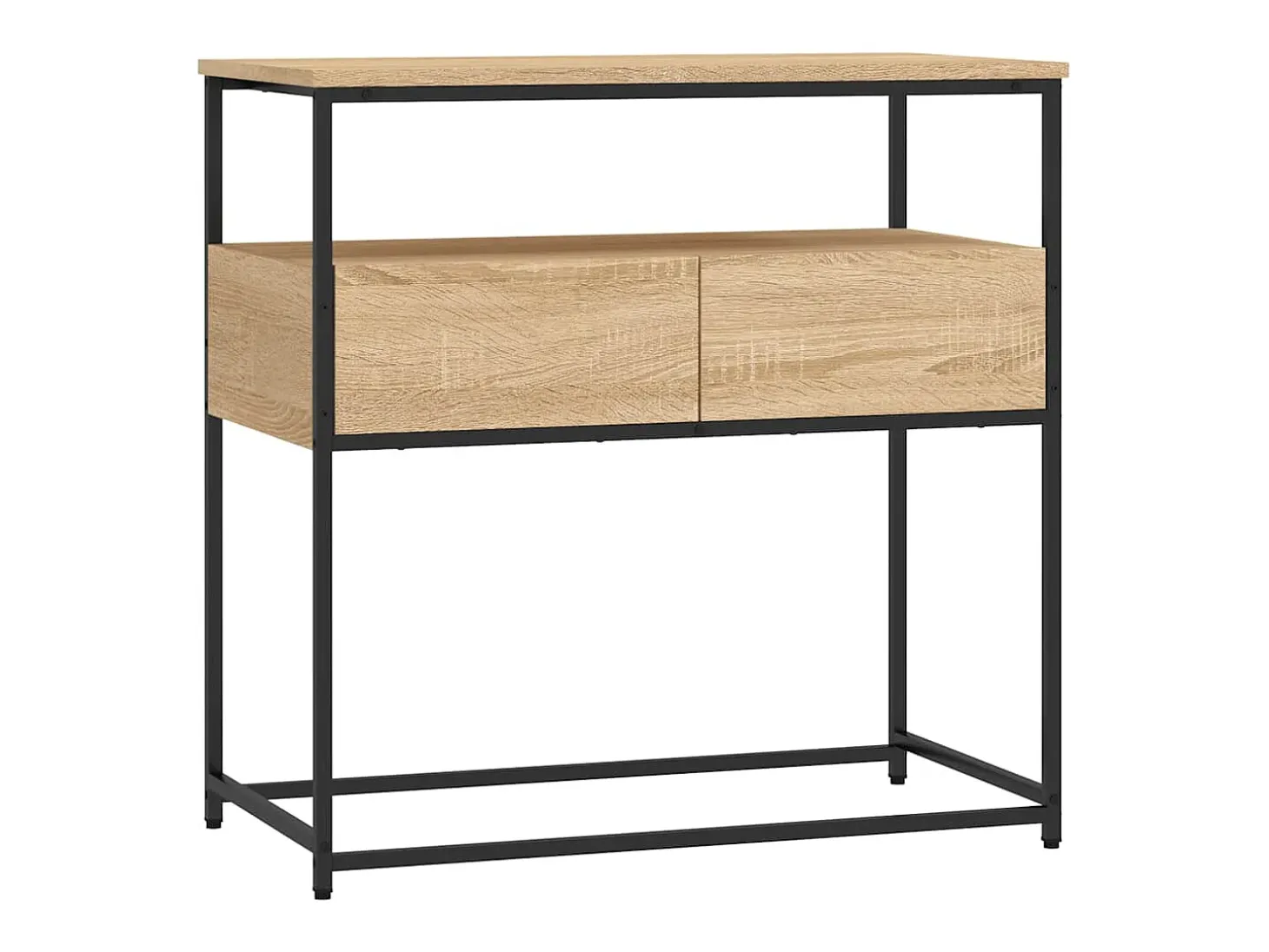 Mesa de console Carvalho Sonoma 75x40x75 cm Madeira projetada