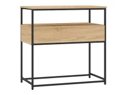 Mesa de console Carvalho Sonoma 75x40x75 cm Madeira projetada