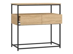 Mesa de console Carvalho Sonoma 75x40x75 cm Madeira projetada
