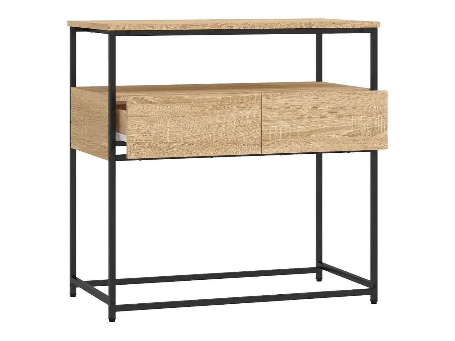 Mesa de console Carvalho Sonoma 75x40x75 cm Madeira projetada