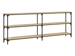 Mesa de console Carvalho Sonoma 200x29x75 cm Madeira projetada