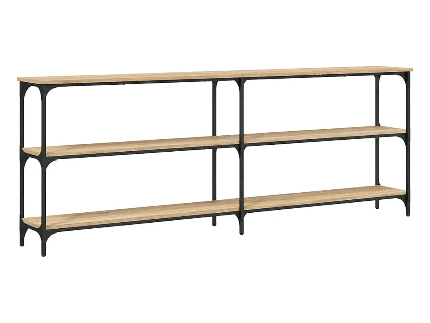 Mesa de console Carvalho Sonoma 200x29x75 cm Madeira projetada