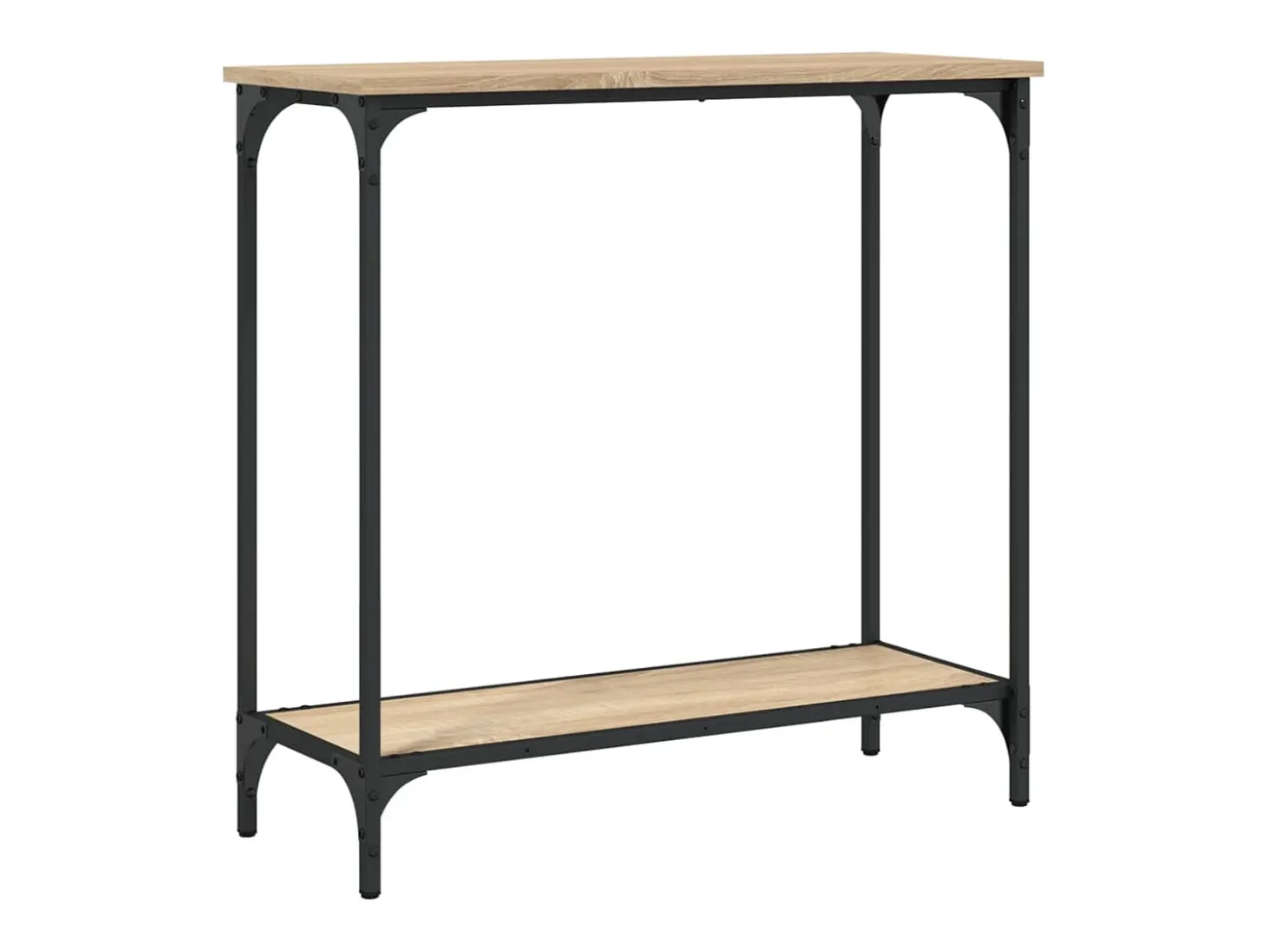 Mesa de console Carvalho Sonoma 75x30,5x75 cm Madeira projetada