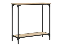 Mesa de console Carvalho Sonoma 75x30,5x75 cm Madeira projetada