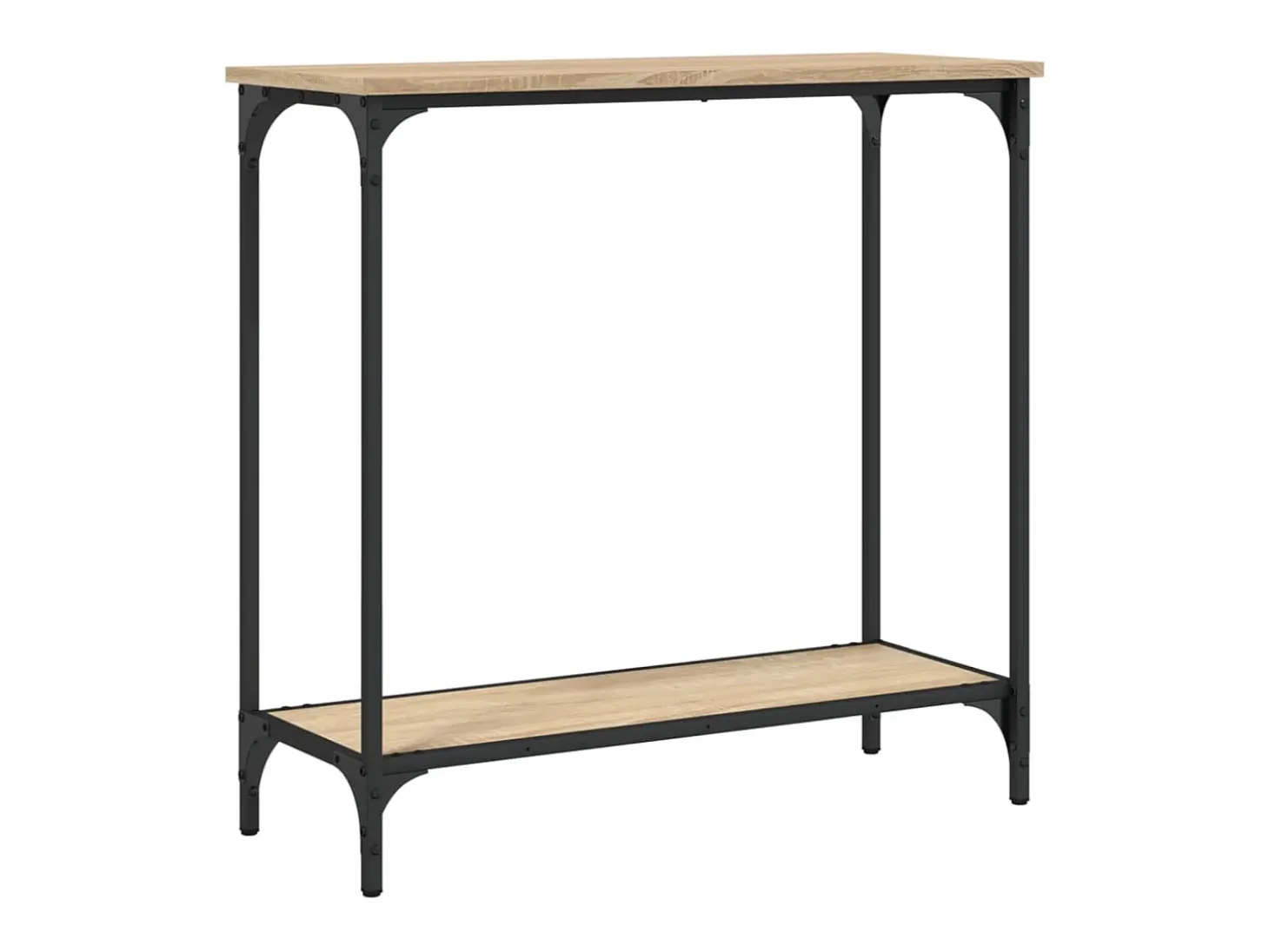 Mesa de console Carvalho Sonoma 75x30,5x75 cm Madeira projetada