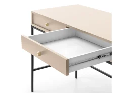 Mesa de console com 2 gavetas, 104x77 cm