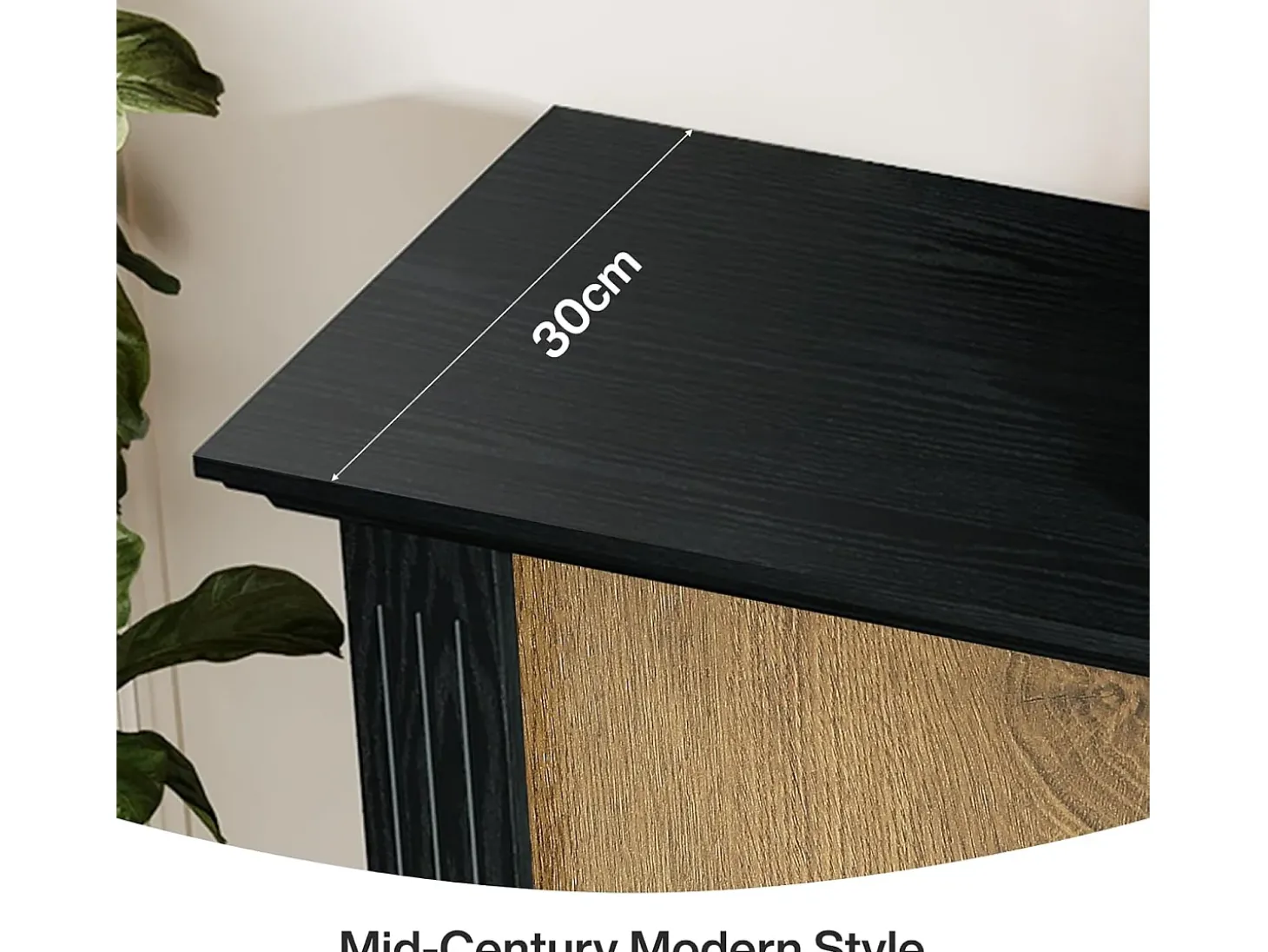 Mesa de Console de 3 Camadas, Mesa de Entrada de 110cm com Armazenamento para Foyer, Corredor