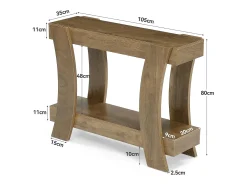 Mesa de Console de 120cm para Entrada, Mesa de Sofá para Entrada, Corredor, Sala de Estar