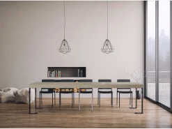 Mesa de console extensível 90x40/300 cm Tecno Premium cashmere