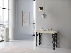 Mesa de Console Extensível Karamay Small Premium Cashmere 90x40/196 cm
