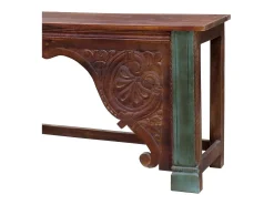 Mesa de entrada artesanal em madeira