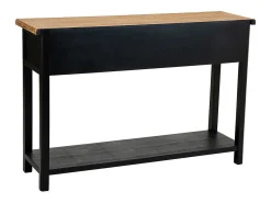 Mesa de entrada de madeira com 3 gavetas