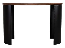 mesa de entrada de madeira preta