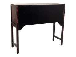 mesa de entrada de madeira preta
