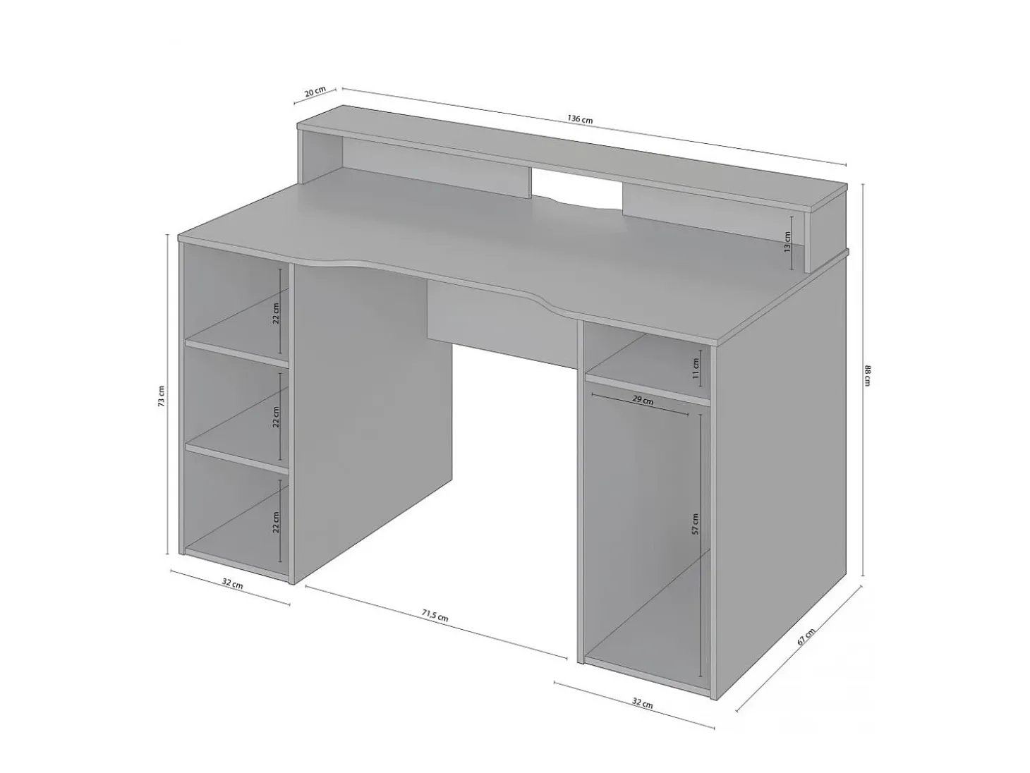 Mesa de escrita Galax
