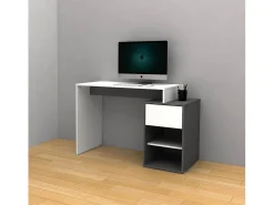 Mesa de Escritório DN com Gaveta, Branco 119x76cm