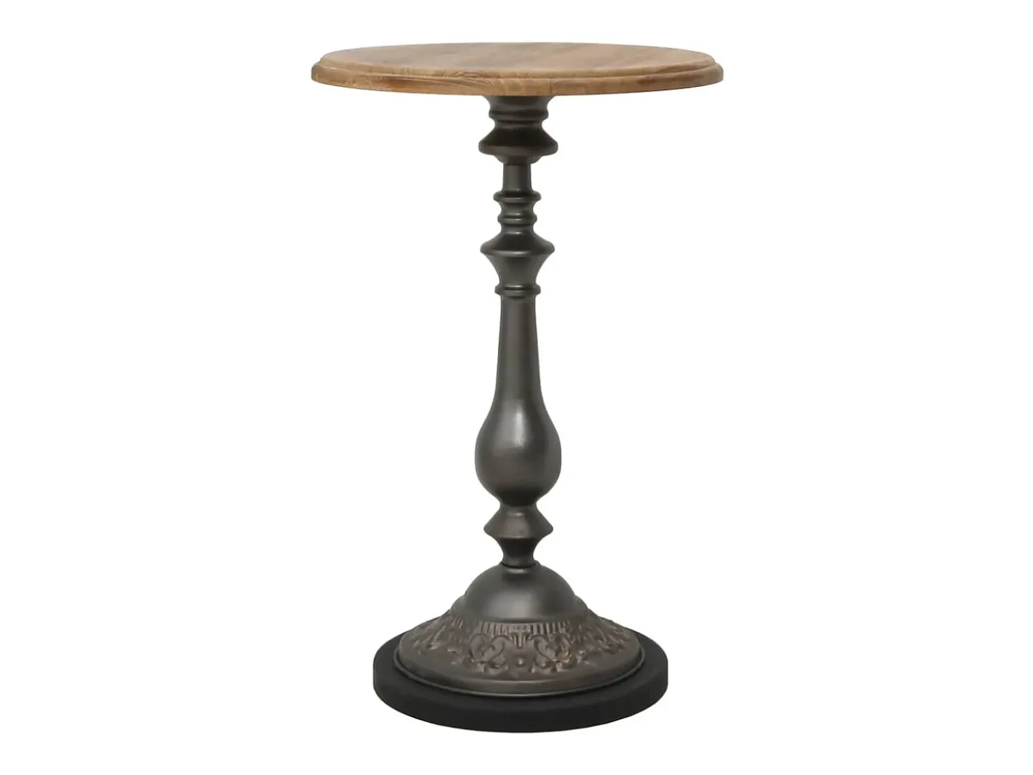 Mesa de extremidade madeira de abeto maciça 40x64 cm castanho