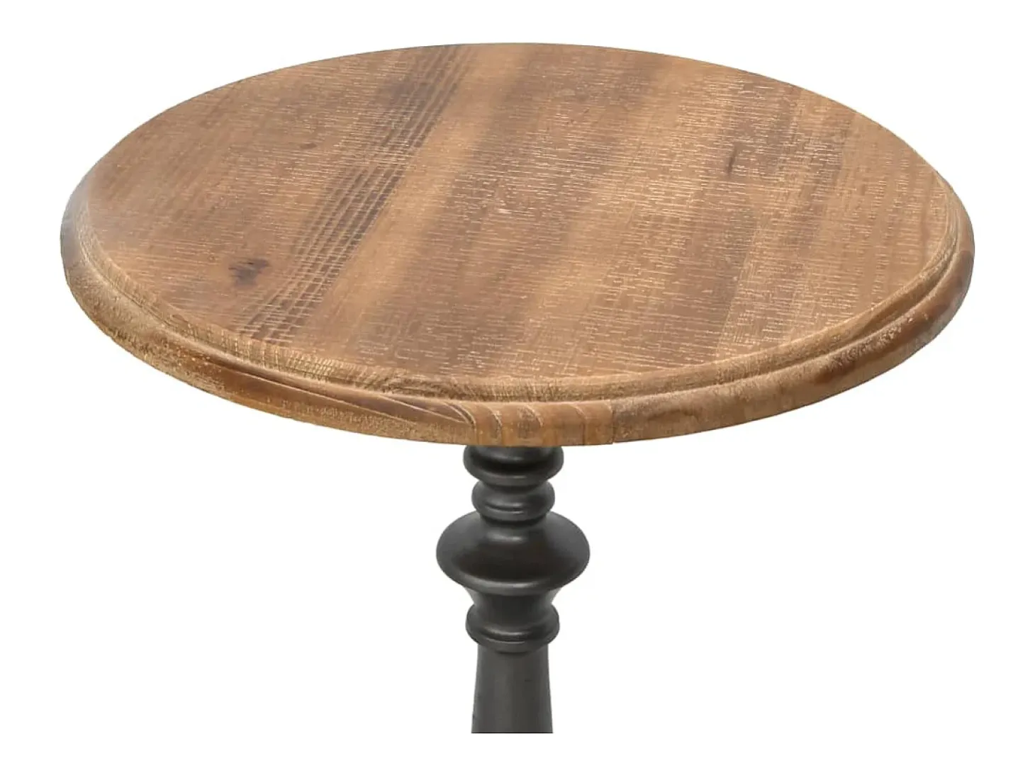 Mesa de extremidade madeira de abeto maciça 40x64 cm castanho