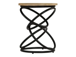 Mesa de extremidade madeira de mangueira maciça 40x50 cm PT158095