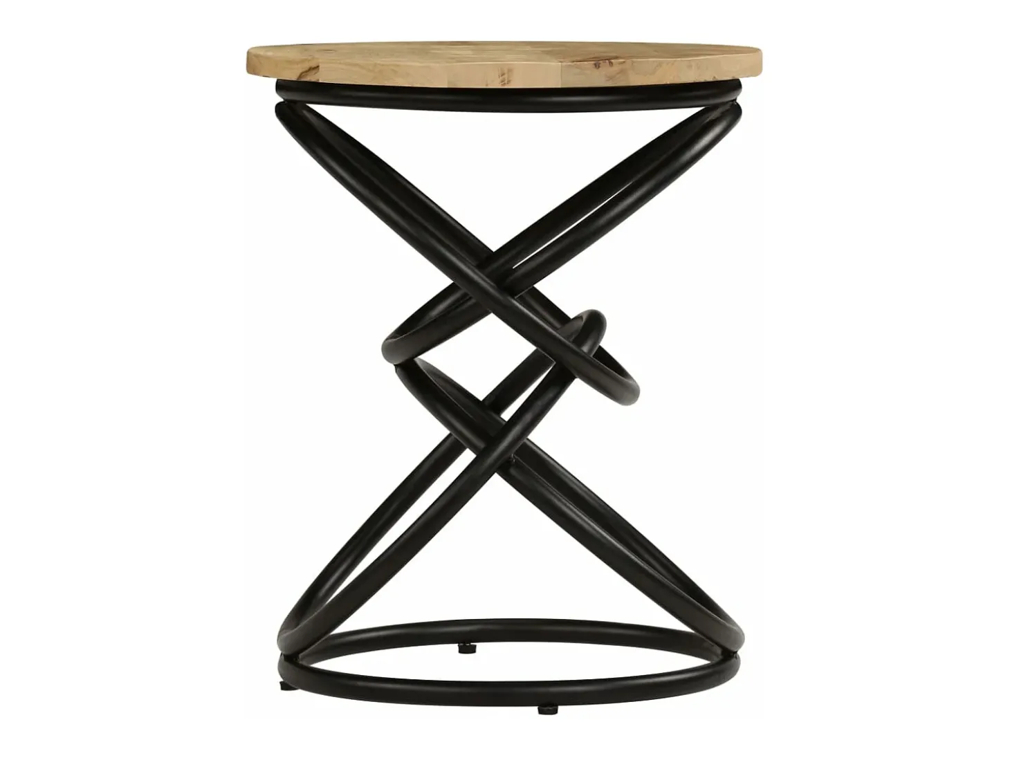 Mesa de extremidade madeira de mangueira maciça 40x50 cm PT158095