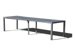 Mesa de jardim extensível em alumínio para 2 a 12 pessoas OLAHO - Design moderno e prático