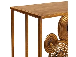 Mesa de metal para hall de entrada.