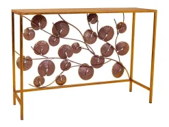Mesa de metal para hall de entrada.