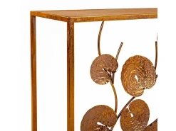 Mesa de metal para hall de entrada.