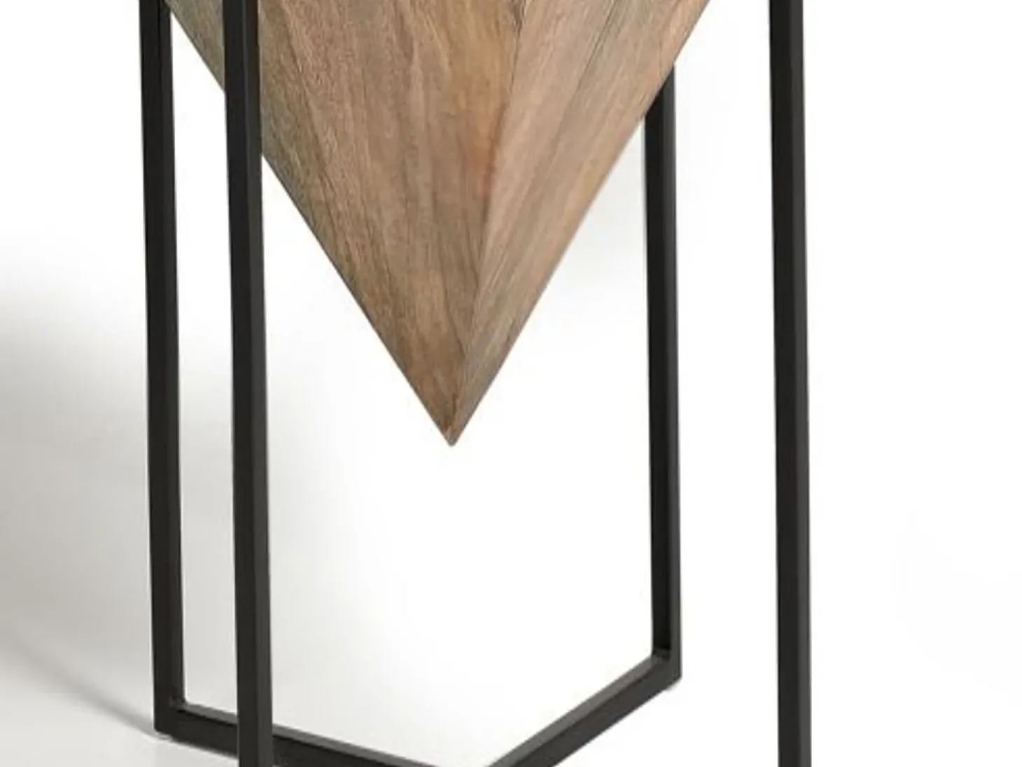 Mesa de ângulo e manguier em metal bois