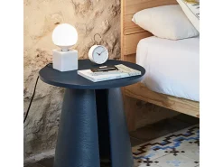 Mesa de sala azul Ø50 h50 cm
