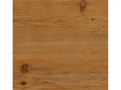 Mesa de Sofá de Madeira Sólida de 160cm, Mesa de Consola Rustica atrás do Sofá com Pernas de Listras Verticais, 2 Andares