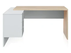 Mesa de trabalho Blanco Artik (Blanco Mate) - Roble Canadian