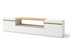 Mesa de TV Kavos Blanco - Roble Arena